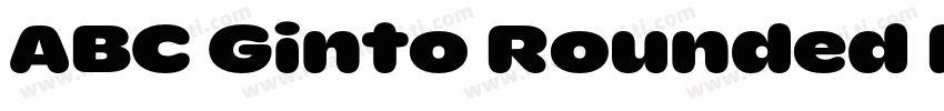 ABC Ginto Rounded Nord Unlicensed T字体转换